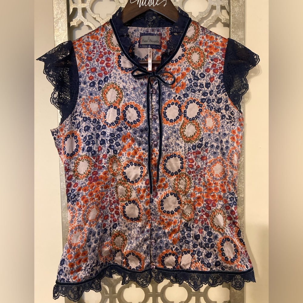 Free people silk top